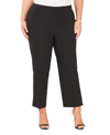 VINCE CAMUTO PLUS SIZE SOLID FLARE-LEG CROPPED PANTS