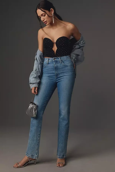 Favorite Daughter Valentina High-rise Straight-leg Jeans In Blue