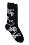 Hugo Boss Two-pack Of Socks In A Cotton Blend In Black