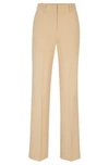 HUGO REGULAR-FIT TROUSERS IN STRETCH FABRIC WITH WIDE LEG