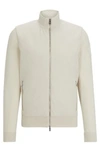 Hugo Boss Porsche X Boss Mixed-material Jacket With Special Branding In White