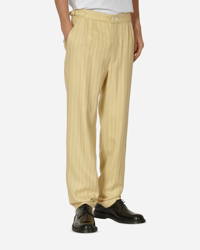 Bode Dennis Stripe Trousers Cream / In White