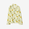 Burberry Dandelion-print Silk Pyjama Shirt In Sherbet