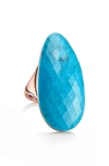 Monica Vinader Nura Cocktail Ring In Ros Gold