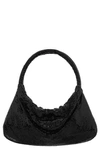 Nina Joyce Mesh Top Handle Bag In Black