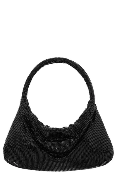 Nina Joyce Mesh Top Handle Bag In Black