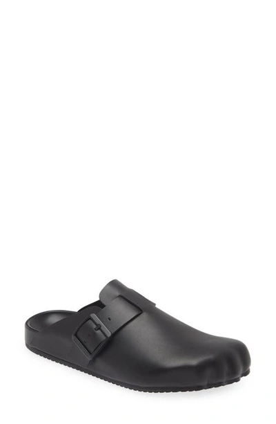 Balenciaga Sunday Calfskin Buckle Mules In Black