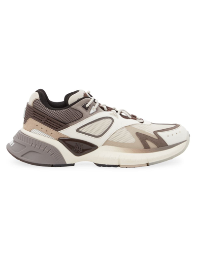 Amiri Mesh And Leather Ma Sneakers In 9 In Brown