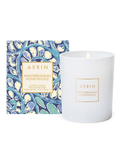 Aerin Women's Mediterranean Honeysuckle Scented Candle In White