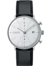JUNGHANS 27/4600.04 MAX BILL STAINLESS STEEL AND LEATHER WATCH,55312554