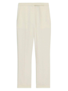 Theory Women's Slim High-rise Crop Pants In Rice