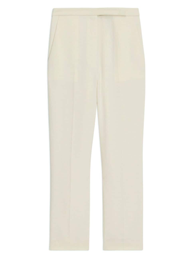 Theory Women's Slim High-rise Crop Pants In Rice