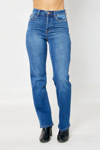 JUDY BLUE VINTAGE HIDDEN BUTTON FLY JEANS IN BLUE