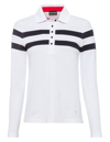Golfino Classic Tricolor Polo In White In White