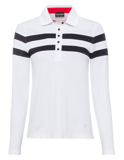 Golfino Classic Tricolor Polo In White