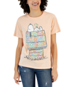GRAYSON THREADS, THE LABEL JUNIORS' SNOOPY FLOWER HOUSE GRAPHIC-PRINT T-SHIRT