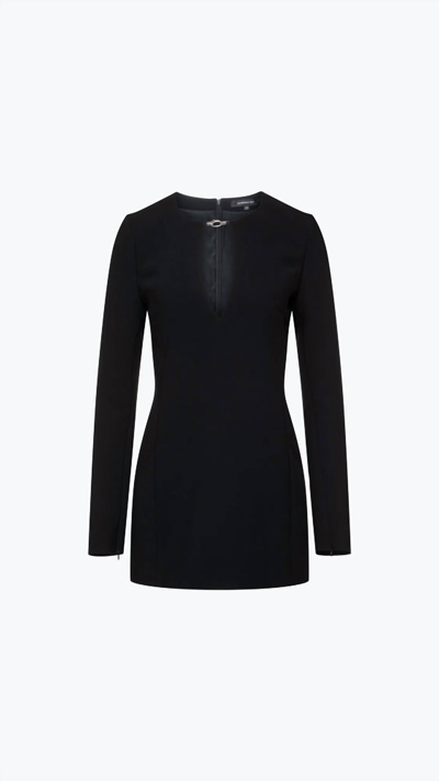 Barbara Bui Fitted Crepe Tunic In Black