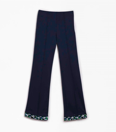 Vilagallo Giullia Pant In Navy In Blue