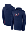 Fanatics Branded  Navy Washington Capitals Authentic Pro Lightweight Pullover Hoodie In Navy