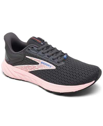 Brooks Women's Anthem 6 Running Sneakers From Finish Line In Blackened Pearl,pink,rose