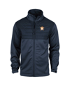 DUNBROOKE MEN'S DUNBROOKE HEATHER NAVY HOUSTON ASTROS EXPLORER FULL-ZIP JACKET