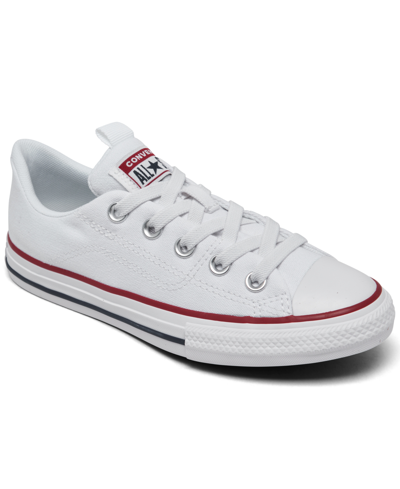 Converse Kids' Little Girls Chuck Taylor All Star Rave Casual Sneakers From Finish Line In White,red,black