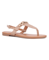 New York And Company Angelica Women's Sandal In Nude Lizard