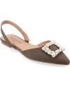 Journee Collection Hannae Flat In Brown