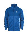 DUNBROOKE MEN'S DUNBROOKE HEATHER ROYAL LOS ANGELES DODGERS EXPLORER FULL-ZIP JACKET