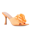 New York And Company Women's Gardenia Heel Slide In Orange Sorbet