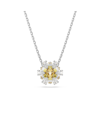 Swarovski Idyllia E Pendant Rhodium Shiny Yellow In Yellow