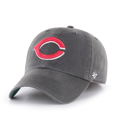 47 Brand Men's ' Graphite Cincinnati Reds Franchise Fitted Hat