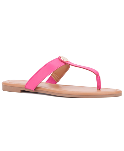 New York And Company Women's Adonia Flat Sandal In Pink