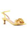 New York And Company Women's Gwendolyn Kitten Heel Sandal In Yellow