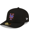 New Era Black New York Mets Authentic Collection Alternate On-field Low Profile 59fifty Fitted Hat In Black