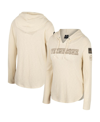 Colosseum Cream Kansas State Wildcats Oht Military Appreciation Casey Raglan Long Sleeve Hoodie T-sh In Cream