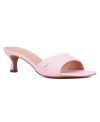 New York And Company Women's Gaia Kitten Heel Sandal In Pastel Pink