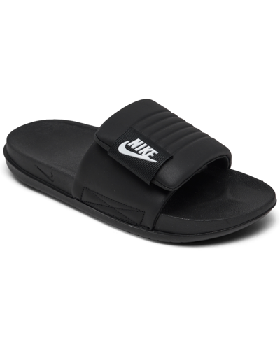 Nike Women's Offcourt Adjust Slide Sandals From Finish Line In Black,white