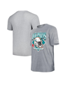 NEW ERA MEN'S NEW ERA GRAY MIAMI DOLPHINS TEAM LOGO T-SHIRT