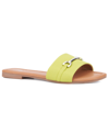 New York And Company Women's Naia Flat Sandal In Lime