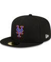 New Era Black New York Mets Authentic Collection Alternate On-field 59fifty Fitted Hat In Black