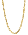BLACKJACK MEN'S WHEAT LINK 24" CHAIN NECKLACE IN STAINLESS STEEL