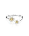 Swarovski Idyllia E Bangle Rhodium Shiny Yellow In Yellow
