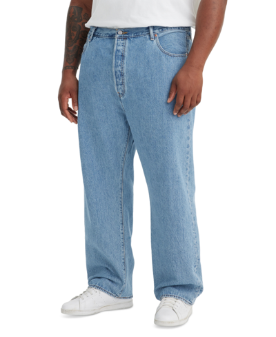 Levi's Men's Big & Tall 501 Original Straight-fit Jeans In Light Stone Wash