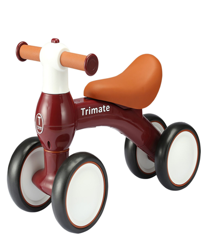 Trimate Wine Red Baby Walker Balance Bike In Multi