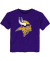 Outerstuff Toddler Boys And Girls Purple Minnesota Vikings Primary Logo T-shirt In Purple
