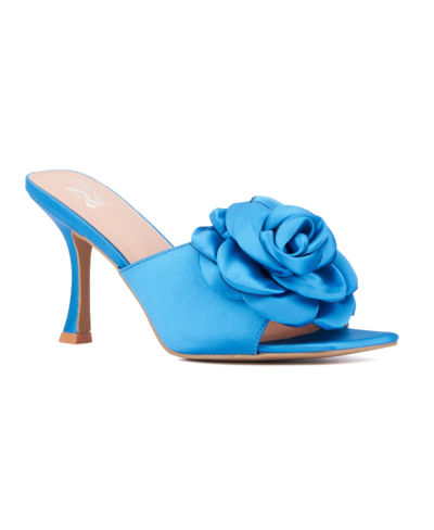 New York And Company Women's Gardenia Heel Slide In Vivid Blue