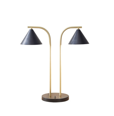 Home Outfitters Black Table Lamp, Great For Bedroom, Living Room, Mid-century