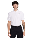 Nike Dri-fit Victory Logo Quick Dry Breathable Sports Short Sleeve Polo Shirt White In White,black