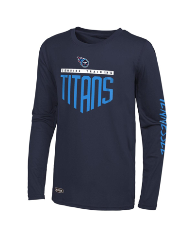 Outerstuff Men's Navy Tennessee Titans Impact Long Sleeve T-shirt